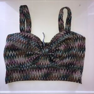 Muliticolored Crop Top